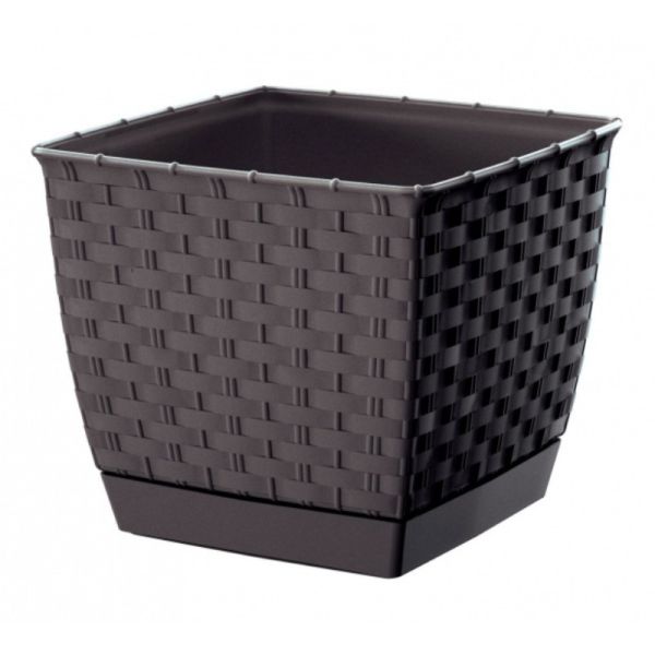 Горщик для квітів Ratolla Square 25см Коричневий