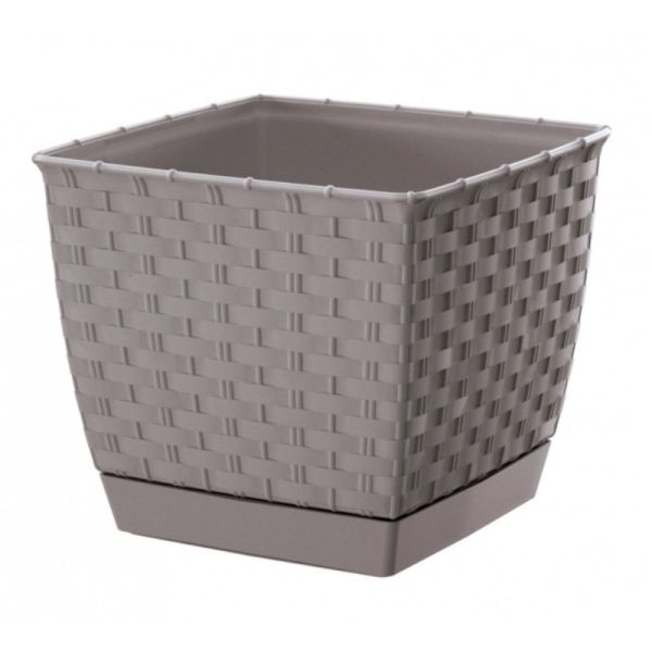 Горщик для квітів Ratolla Square 25см Мокка