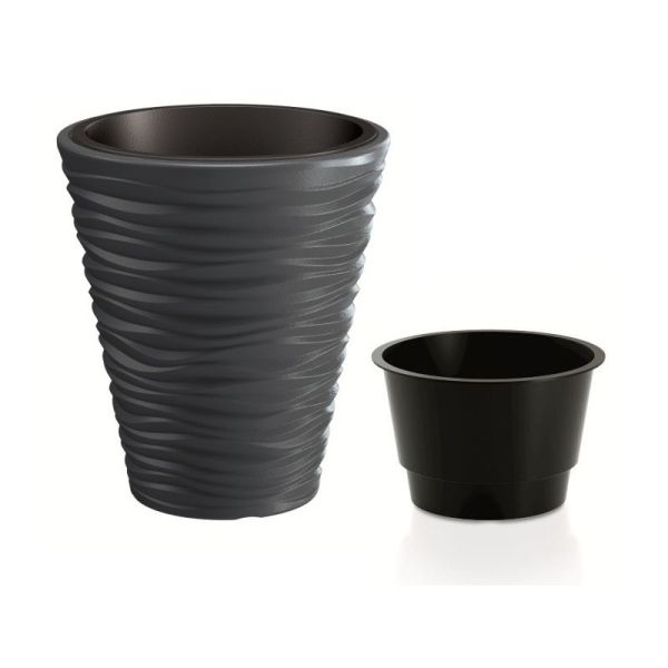 Горщик для квітів Sand 40см Антрацит