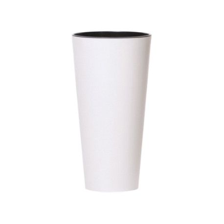 Горщик для квітів Tubus Slim 20 см Білий