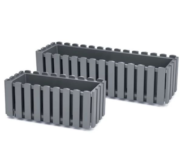 Балконний ящик Boardee Fencycase 38см Сірий