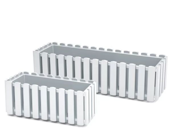 Балконный ящик Boardee Fencycase 58см Белый