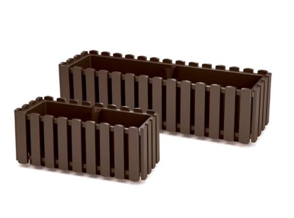 Балконный ящик Boardee Fencycase 58см Коричневый