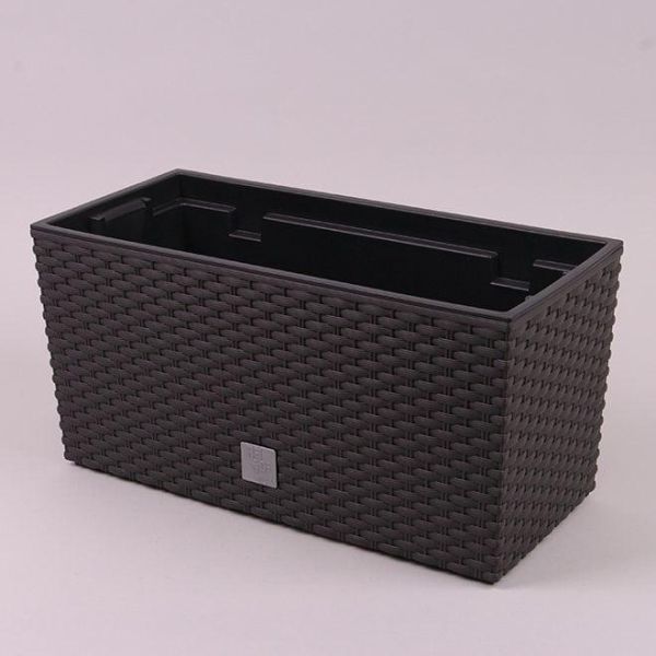 Горщик для квітів терасовий Rato Case 40см із вкладишем Коричневий