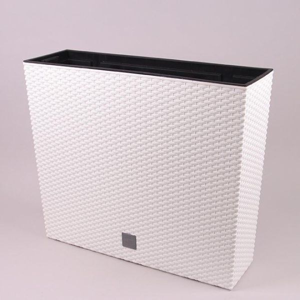 Горшок для цветов террасовый Rato Case 60см с вкладышем высокий Белый