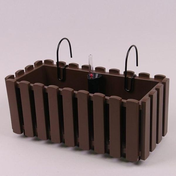 Балконный ящик подвесной Boardee Fencycase W 58см Коричневый