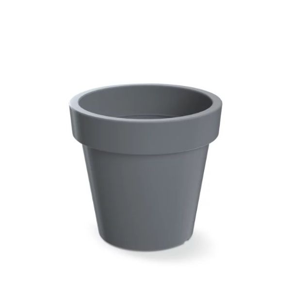 Горщик для квітів на коліщатках LOFLY 600мм круглий Сірий