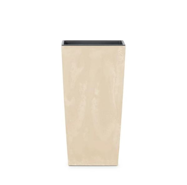 Горшок для цветов Urbi Square Beton Effect 26.5 см Крем мраморный