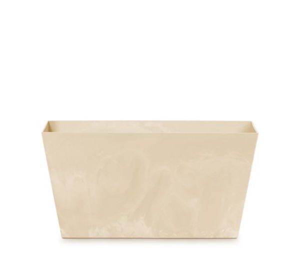 Балконна скринька Tubus Case Beton Effect 400мм Крем мармуровий