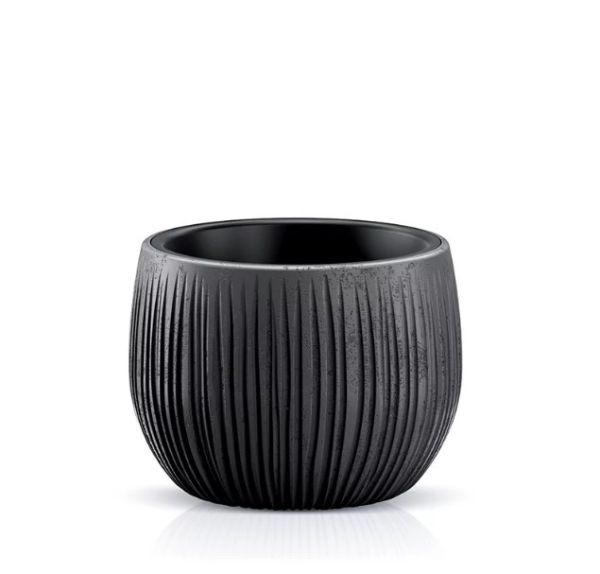 Горщик для квітів Beton Bowl 15см круглий Чорний