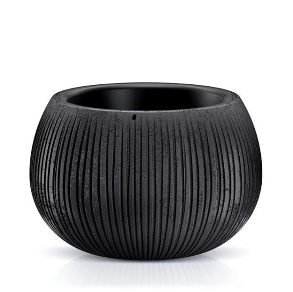 Горщик для квітів Beton Bowl 29см Чорний