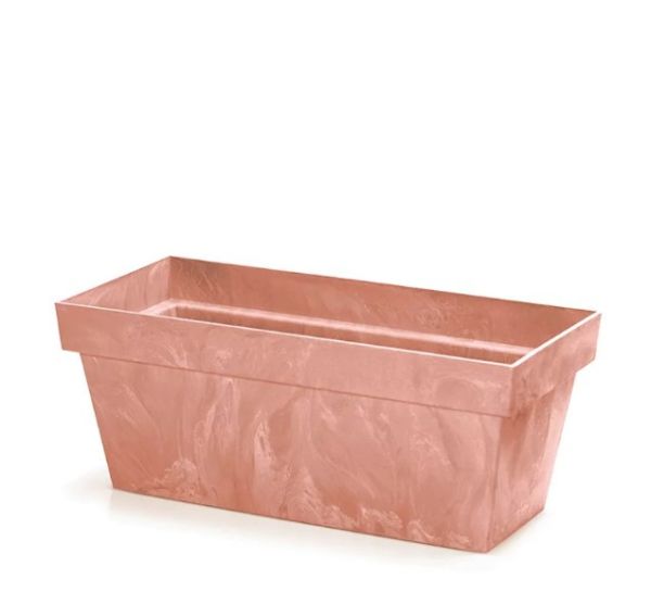 Балконний ящик Cube Case Beton Effect 40см Терра мармуровий