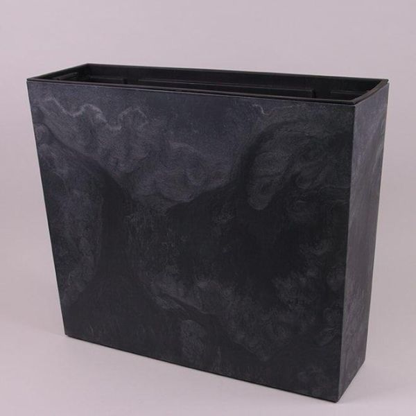Горщик для квітів терасовий Urbi Case Beton Effect 60см Антрацит мармуровий