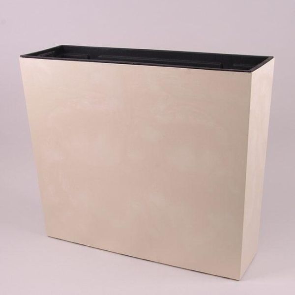 Горшок для цветов террасовый Urbi Case Beton Effect 60см Крем мраморный