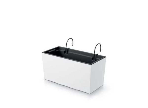 Балконный ящик Urbi Case 400мм подвесной с вкладышем Белый