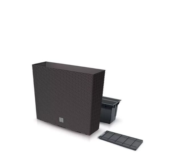 Горщик для квітів терасовий Rato Case 60см із вкладишем високий Коричневий