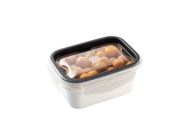 Емкость вакуумная прямоугольная LOCK & FIT 0,45л (14х10,5х6см) Матовый