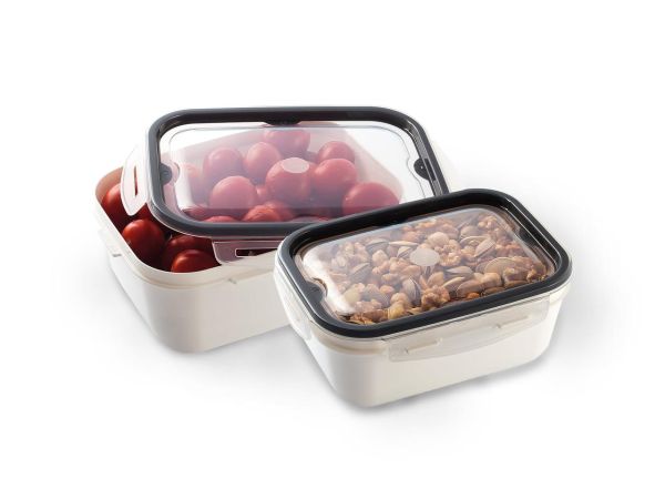 Комплект емкостей вакуумных прямоугольных LOCK & FIT 2шт (1лх2л)