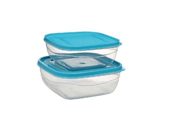 Комплект емкостей квадратных SOFT & LOCK  2шт (1,6л+2,4л)