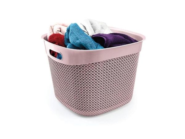 Корзина DROP квадратная, 36л, Пурпурно-розовый