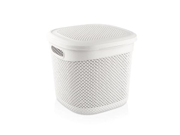 Корзина DROP прямоугольная, 15л, Белая кость