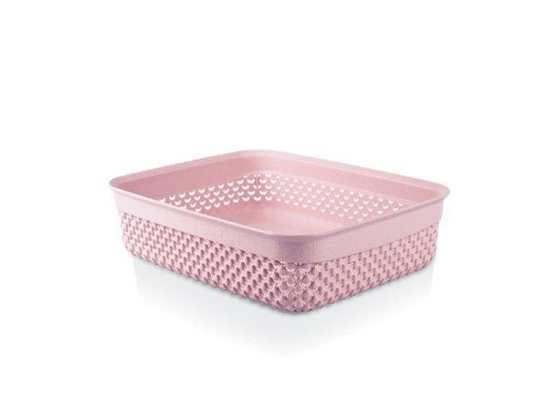Корзина DROP прямоугольная, 2,2л Пурпурно-розовый