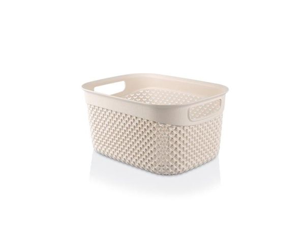 Корзина DROP прямоугольная, 3,3л Крем