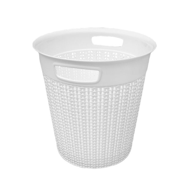 Корзина KNIT круглая, 12л Белая кость
