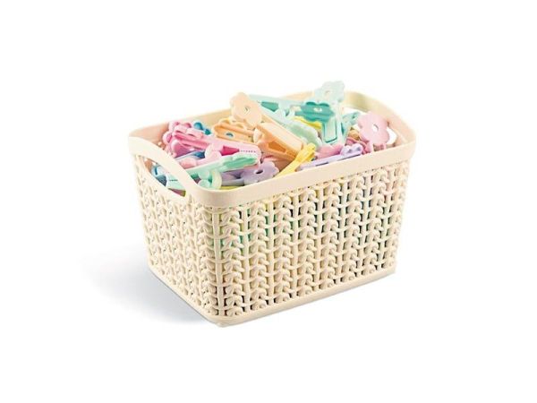 Корзина KNIT прямоугольная, 1,5л Крем