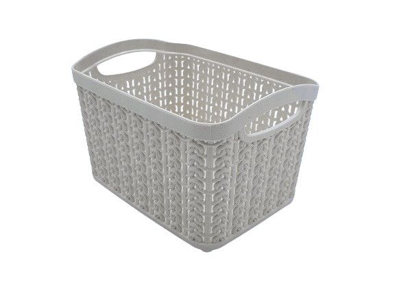 Корзина KNIT прямоугольная, 1,5л Серый металлик