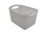 Корзина KNIT прямоугольная, 3,3л Серый металлик