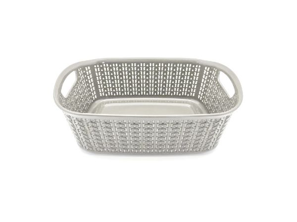 Корзина KNIT прямоугольная, 3л Серый металлик