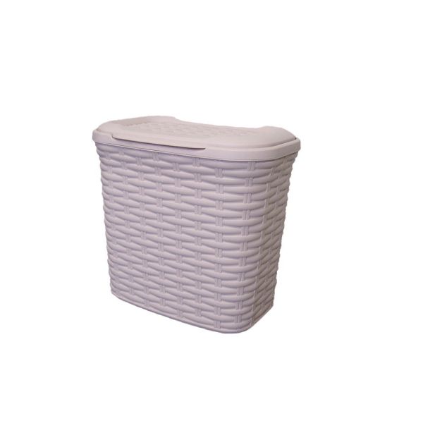 Корзина RATTAN прямоугольная с крышкой, 7л Пурпурно-розовый