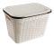 Корзина RATTAN прямоугольная с крышкой, 20л Крем