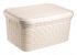 Ящик для зберігання RATTAN з кришкою, 27л Крем