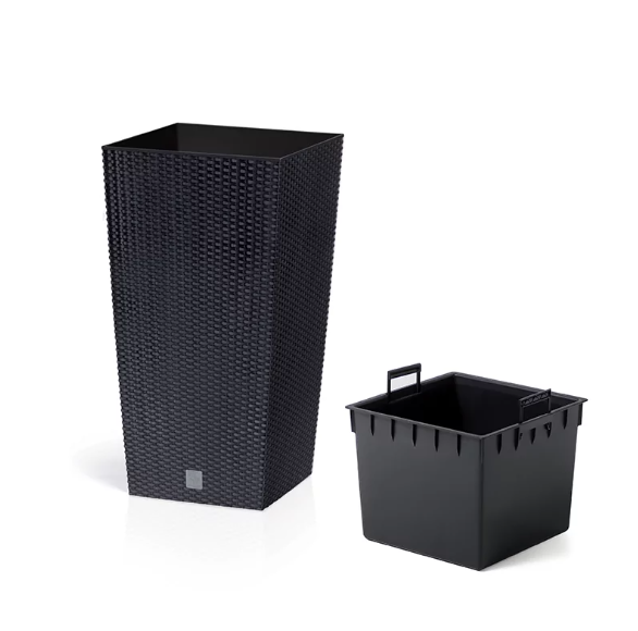 Горщик для квітів RATO Square 20 см H-37,6 см Антрацит