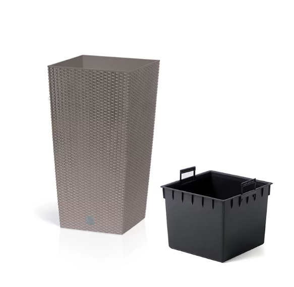 Горщик для квітів RATO Square 26,5 см, H-50 см Мокка