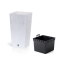 Горшок для цветов RATO Square 30 см, H-55 см Белый