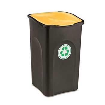 Мусорный бак Stefanplast Ecogreen bin 50 л Желтая Крышка