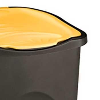 Мусорный бак Stefanplast Ecogreen bin 50 л Желтая Крышка