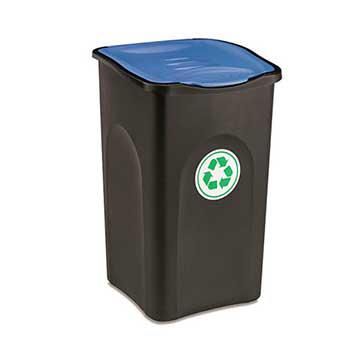 Мусорный бак Stefanplast Ecogreen bin 50 л Синяя Крышка