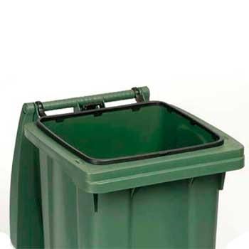 Мусорный бак Stefanplast Bidone carrellato 120 л с педалью Зеленый