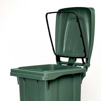 Мусорный бак Stefanplast Bidone carrellato 120 л с педалью Зеленый