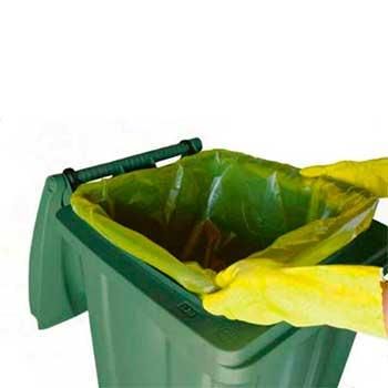 Мусорный бак Stefanplast Bidone carrellato 120 л с педалью Зеленый