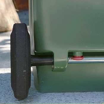 Мусорный бак Stefanplast Bidone carrellato 120 л с педалью Зеленый