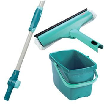 Ведро + швабра для окон Leifheit Три в одном