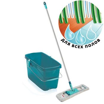 Набор: Швабра Leifheit Profi 42 см. Micro Duo  + Ведро Combi XL 20 л.