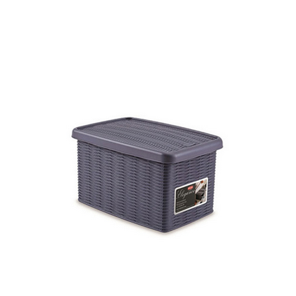 Ящик для зберігання з кришкою Stefanplast ELEGANCE S Блакитний