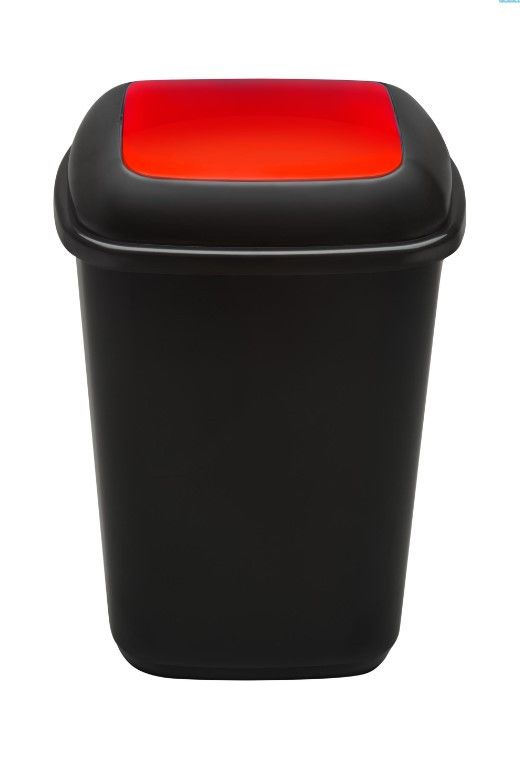 Мусорный бак для сортировки мусора QUATRO BIN  с плавающей крышкой 45 л Красный