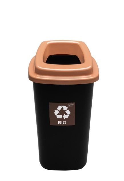 Мусорный бак для сортировки мусора SORT BIN 45л Коричневый